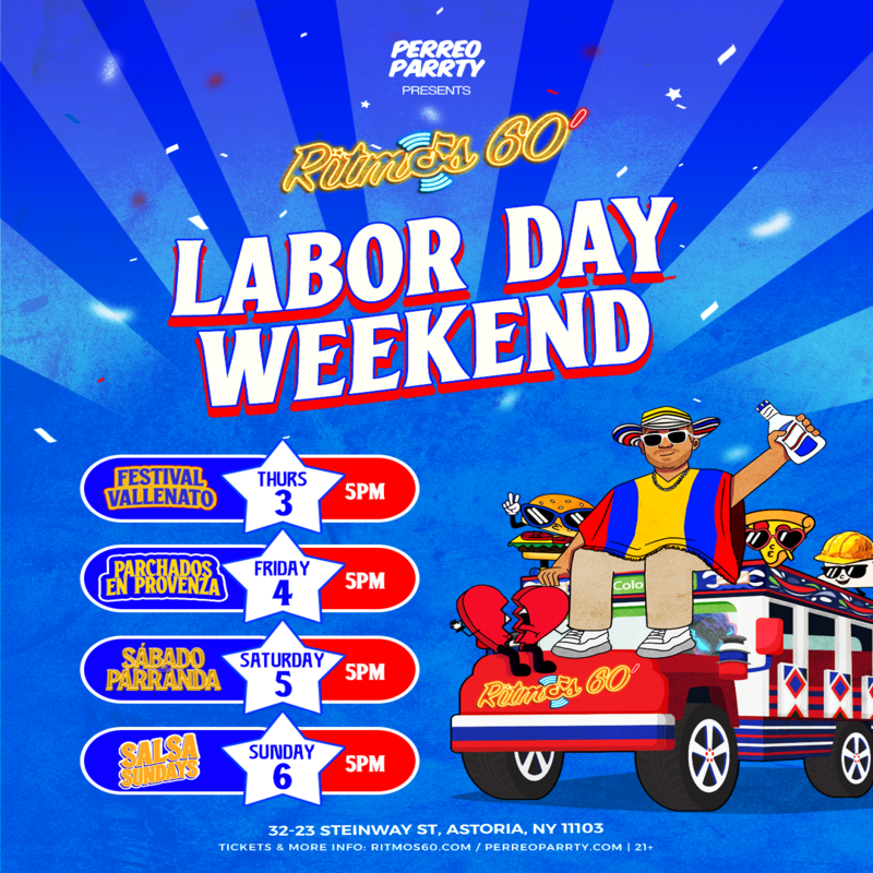 Salsa Saturdays Labor Day Weekend Latin Colombian Party NYC