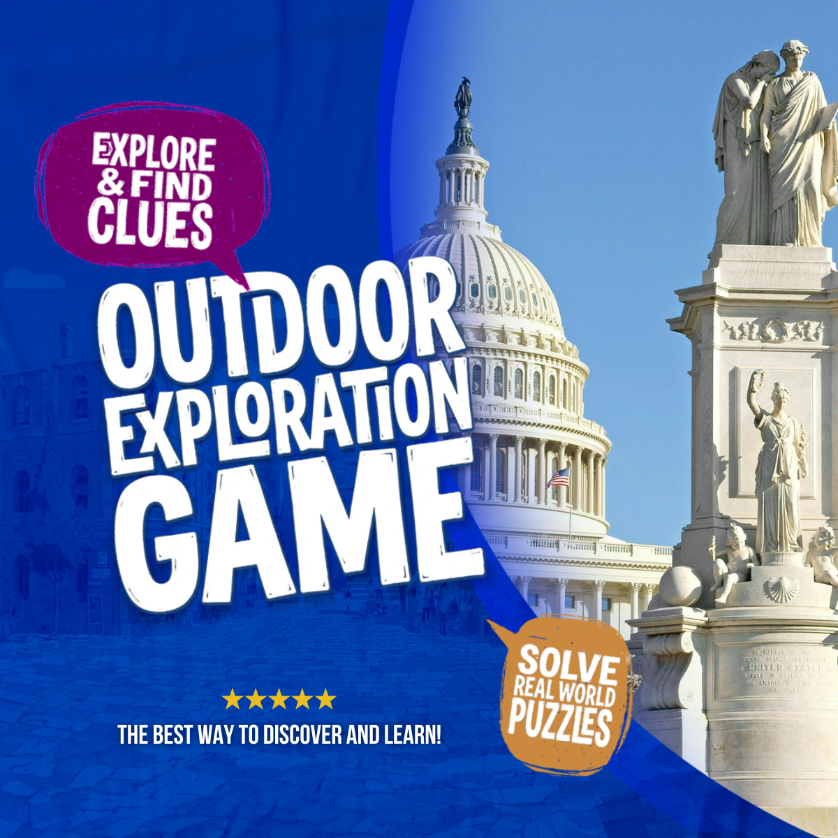 Washington National Mall Mystery - Outdoor Exploration Game