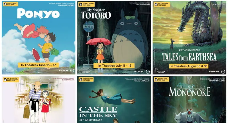 Studio Ghibli Film Fest 2026 at Aurora Cineplex by Fathom Entertainment