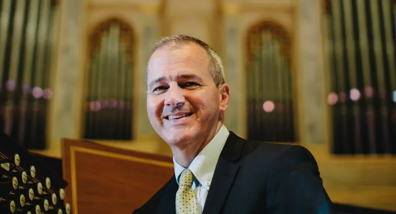 Organist Alan Morrison at Spivey Hall