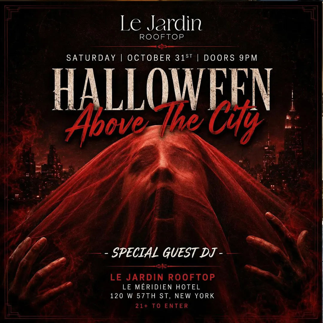 Ghost On The Roof — #1 Halloween Party in NYC @ Le Jardin Rooftop