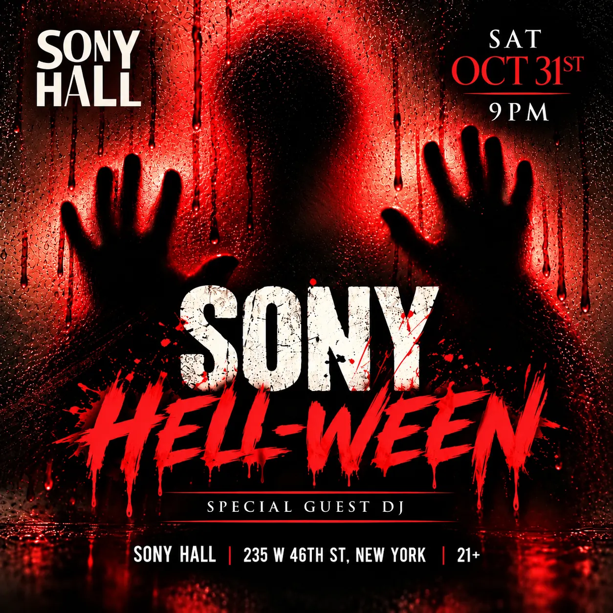 SONY HELL-OWEEN - NYC #1 HALLOWEEN PARTY @ SONY HALL 10/31
