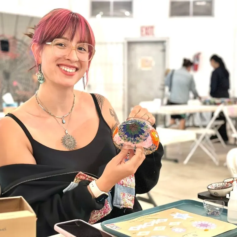 Mosaic Art Classes Fayetteville: Turkish Lamp Workshop