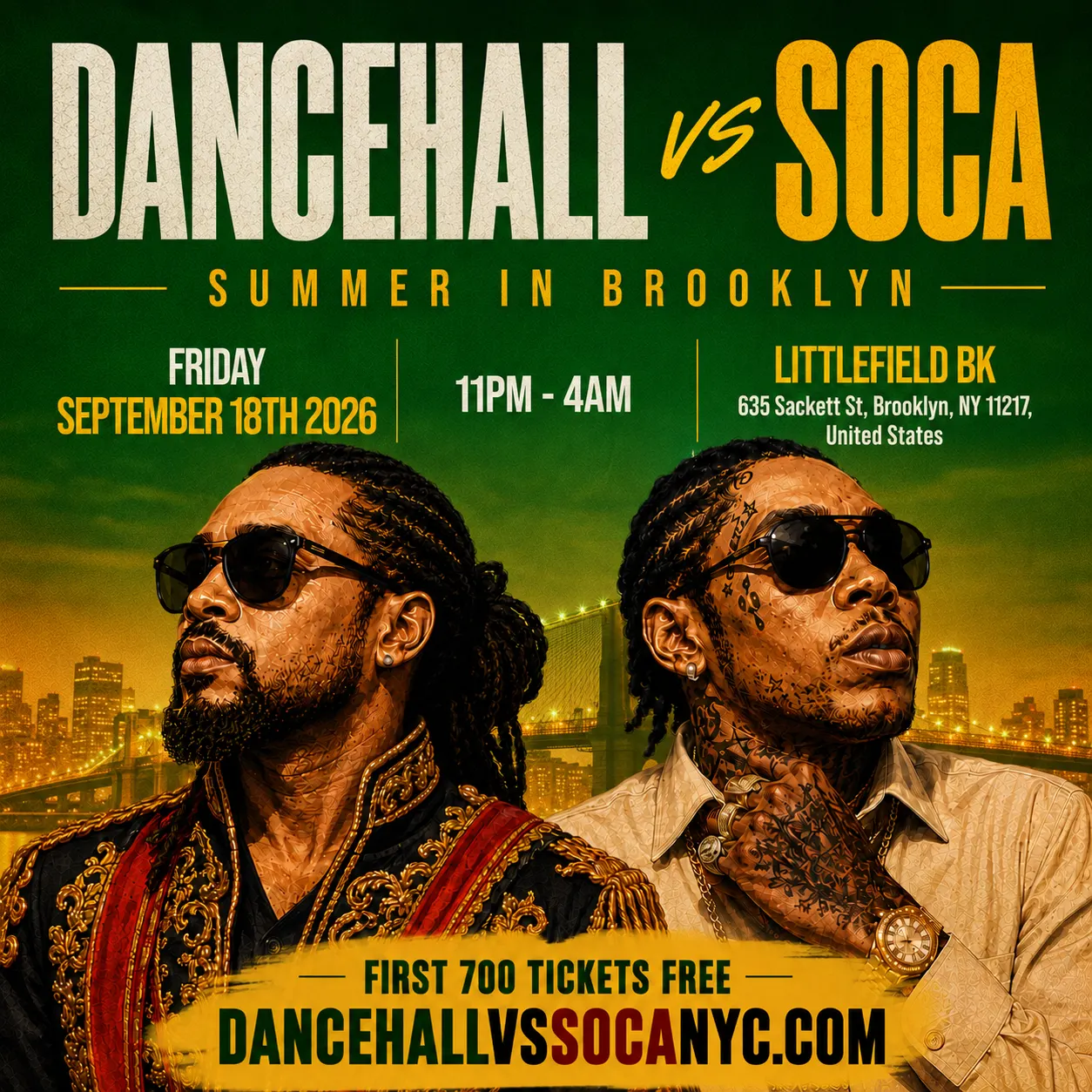 DANCEHALL vs SOCA - SUMMER CLOSING PARTY IN BROOKLYN