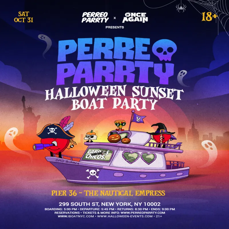 PERREO PARRTY SUNSET BOAT PARRTY (18+) - Halloween NYC Yacht