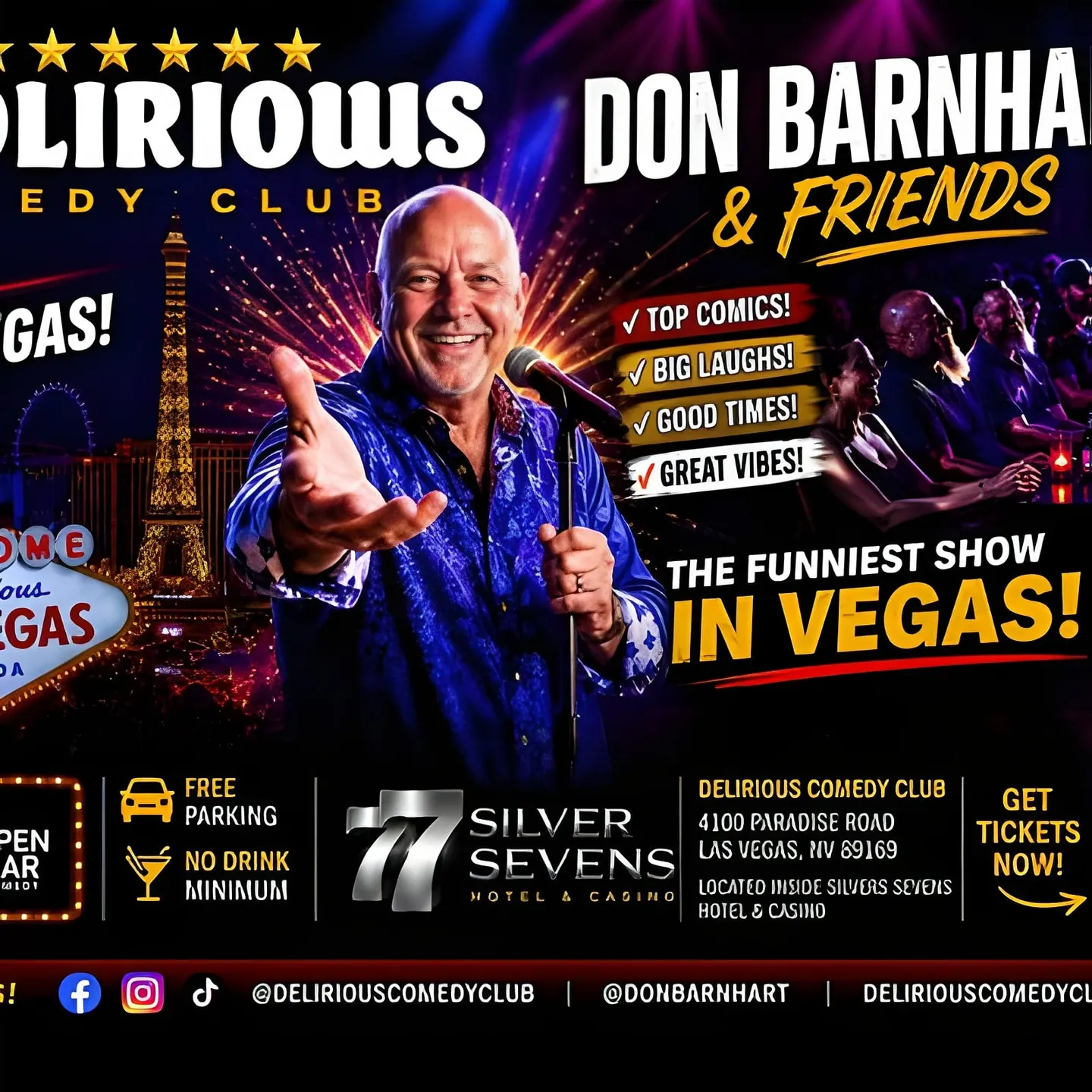 Don Barnhart Brings Nightly Laughter To Delirious Comedy Club