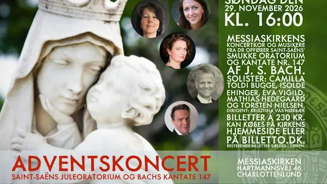 Adventskoncert med Messiaskirkens Koncertkor - Saint-Saëns' Juleoratorium m.m.