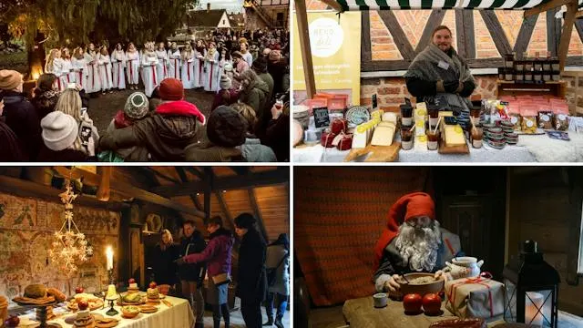 Julstök med julmarknad
