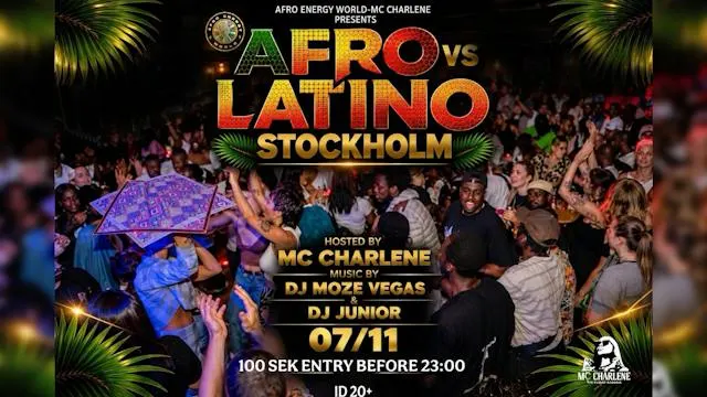 Afro vs Latino Stockholm, Hosted by MC Charlene