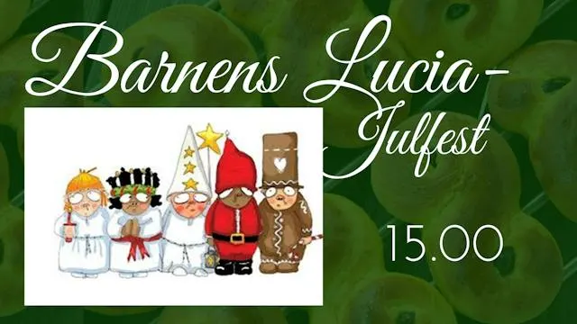 Barnens Lucia och julfest 6 dec 15.00
