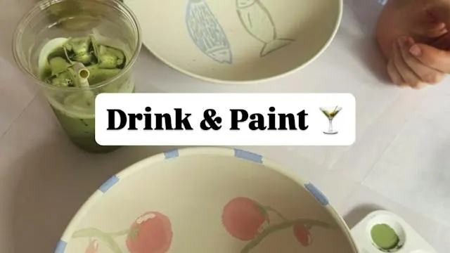 ✨ Drink & Paint ✨Keramik bemalen I Matcha I Mocktails I Afterwork Drinks