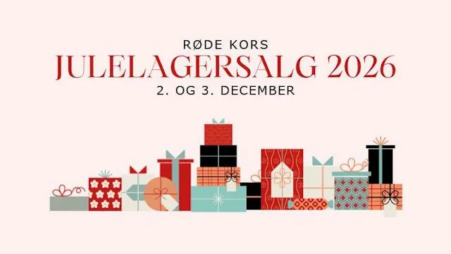 Røde Kors traditionsrige Julelagersalg 2026, onsdag den 2. og torsdag den 3. december