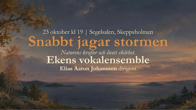Höstkonsert: Snabbt Jagar Stormen