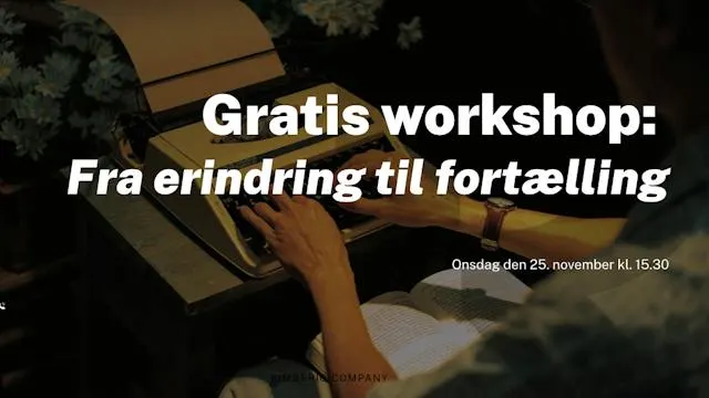 Fra erindring til fortælling – gratis skriveworkshop med forfatter Ole Ditlev Nielsen