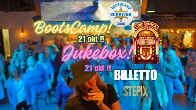 Bootsbox! Lär dig linedance 21 okt BILLETTO