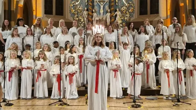 Luciakonsert i Fässbergs kyrka