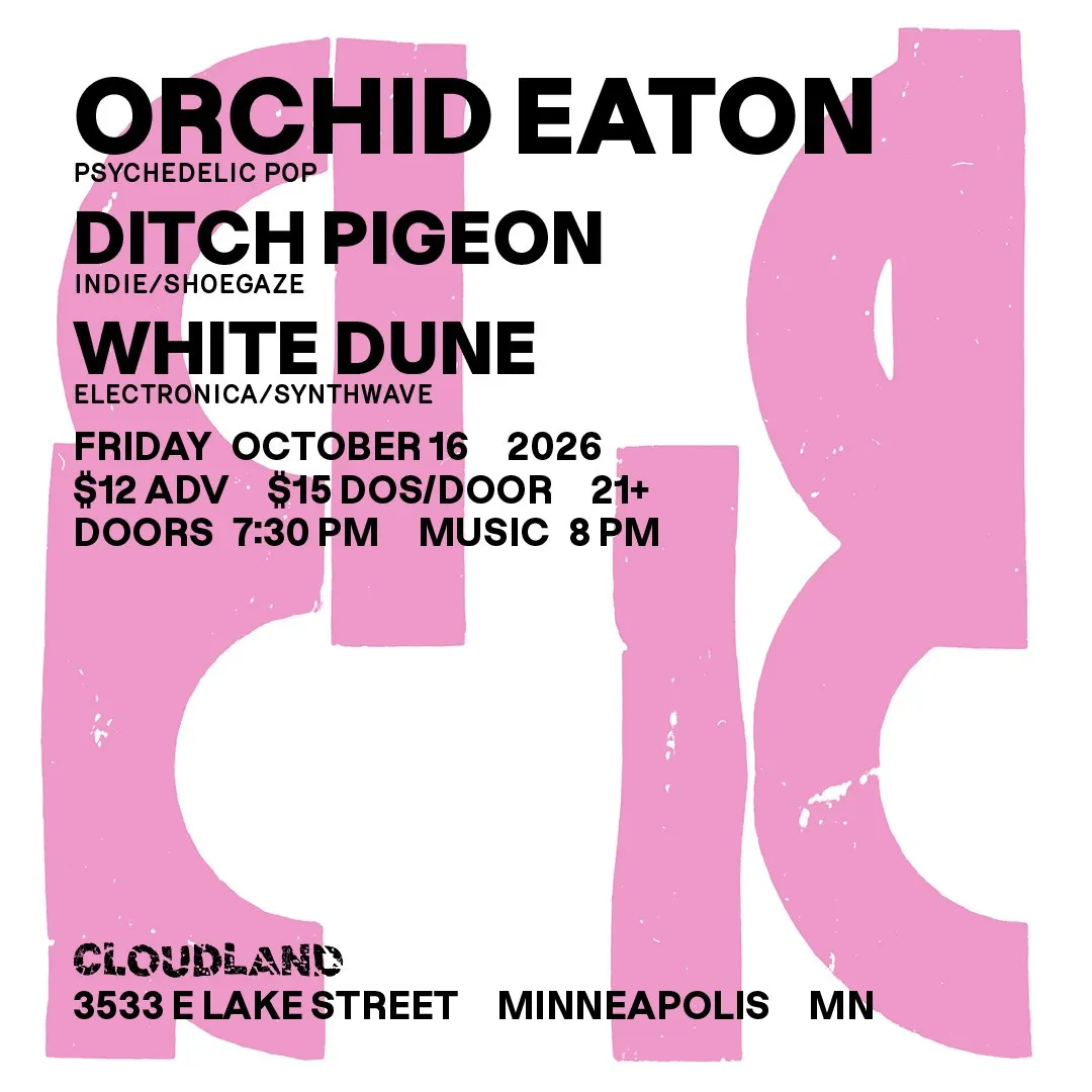 Orchid Eaton, Ditch Pigeon, White Dune