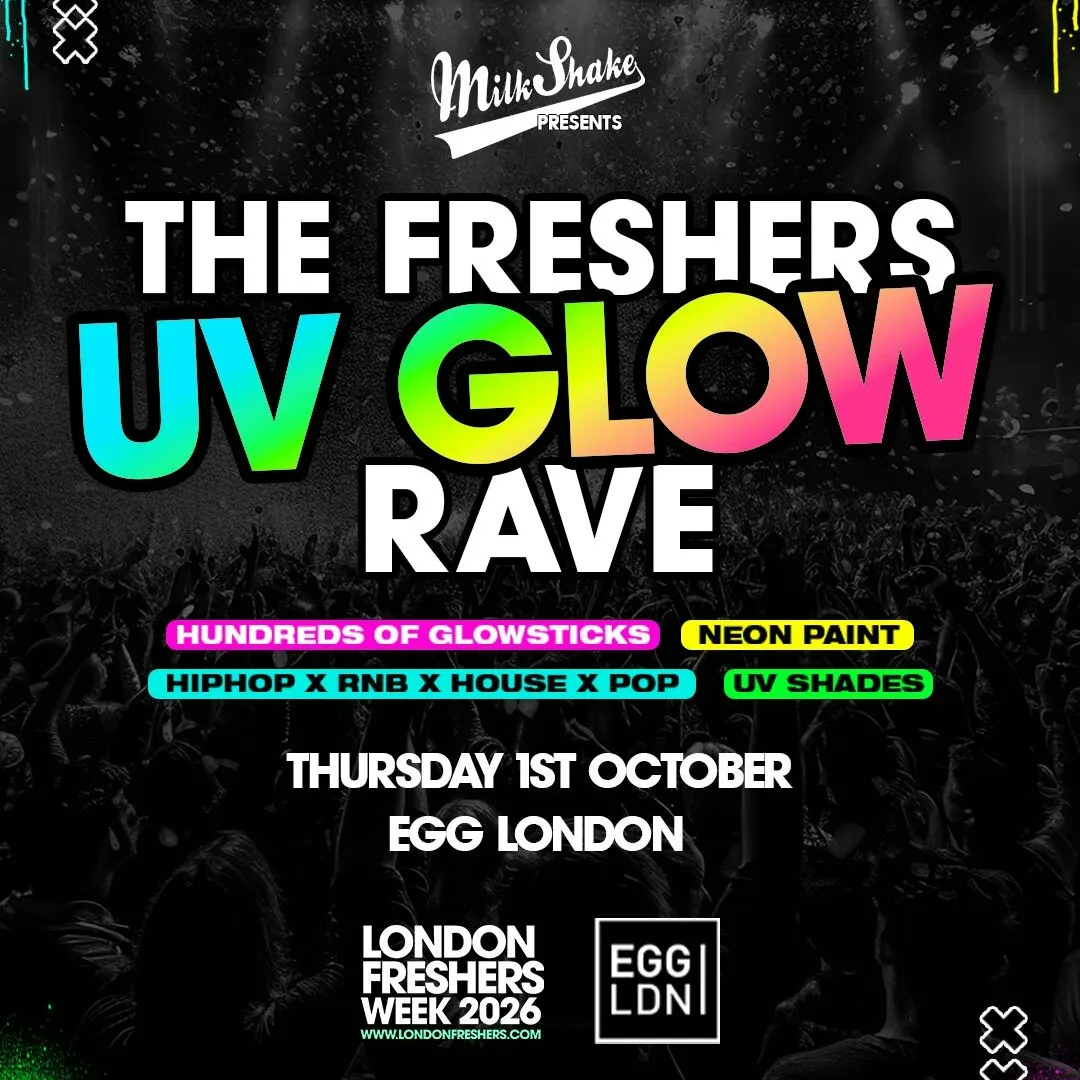 The Freshers UV Glow Rave at Egg London