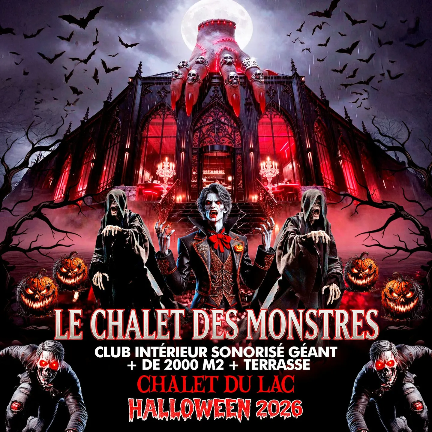 LE CHALET DES MONSTRES HALLOWEEN PARTY GEANTE