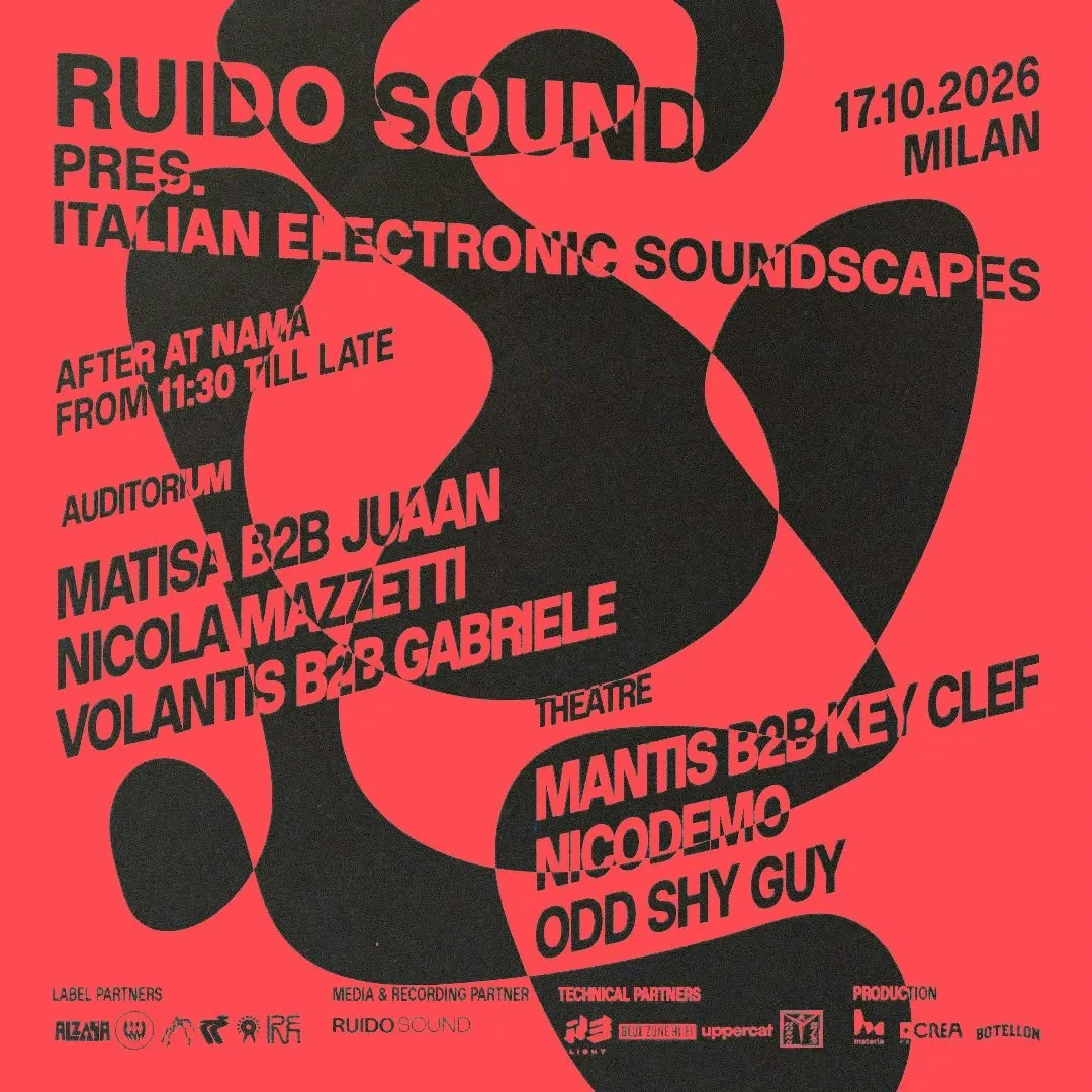 RUIDO SOUND pres. ITALIAN ELECTRONIC SOUNDSCAPES AFTERSHOW (NIGHT PROGRAM)