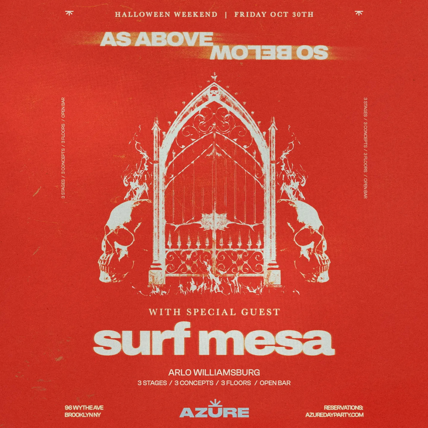 Azure Presents As Above So Below - Halloween Weekend 10/30