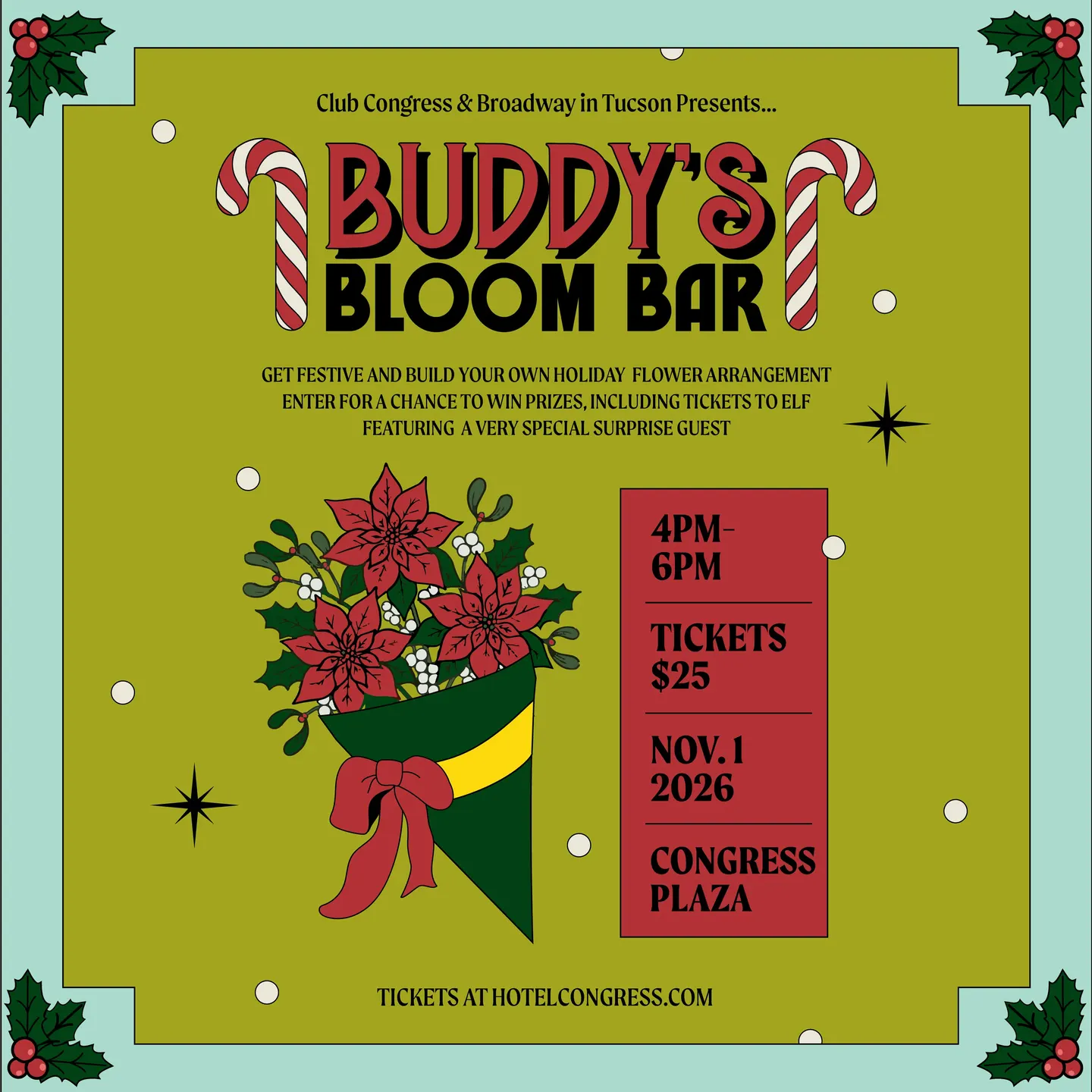 Broadway In Tucson & Elf the Musical present Buddy's Bloom Bar