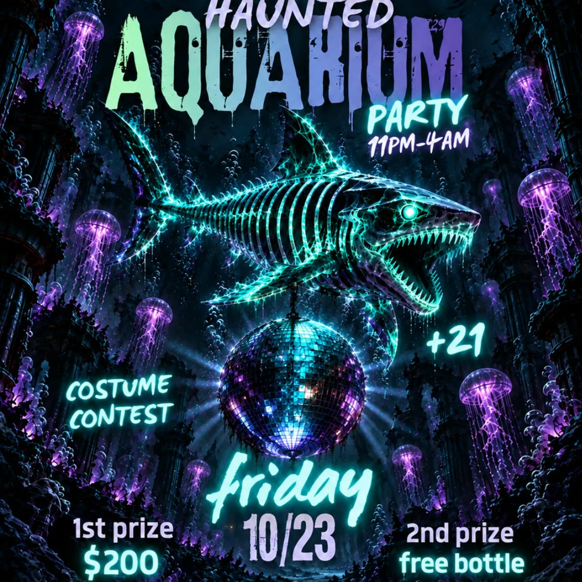 Haunted Aquarium Reggaeton Party | Costume Contest