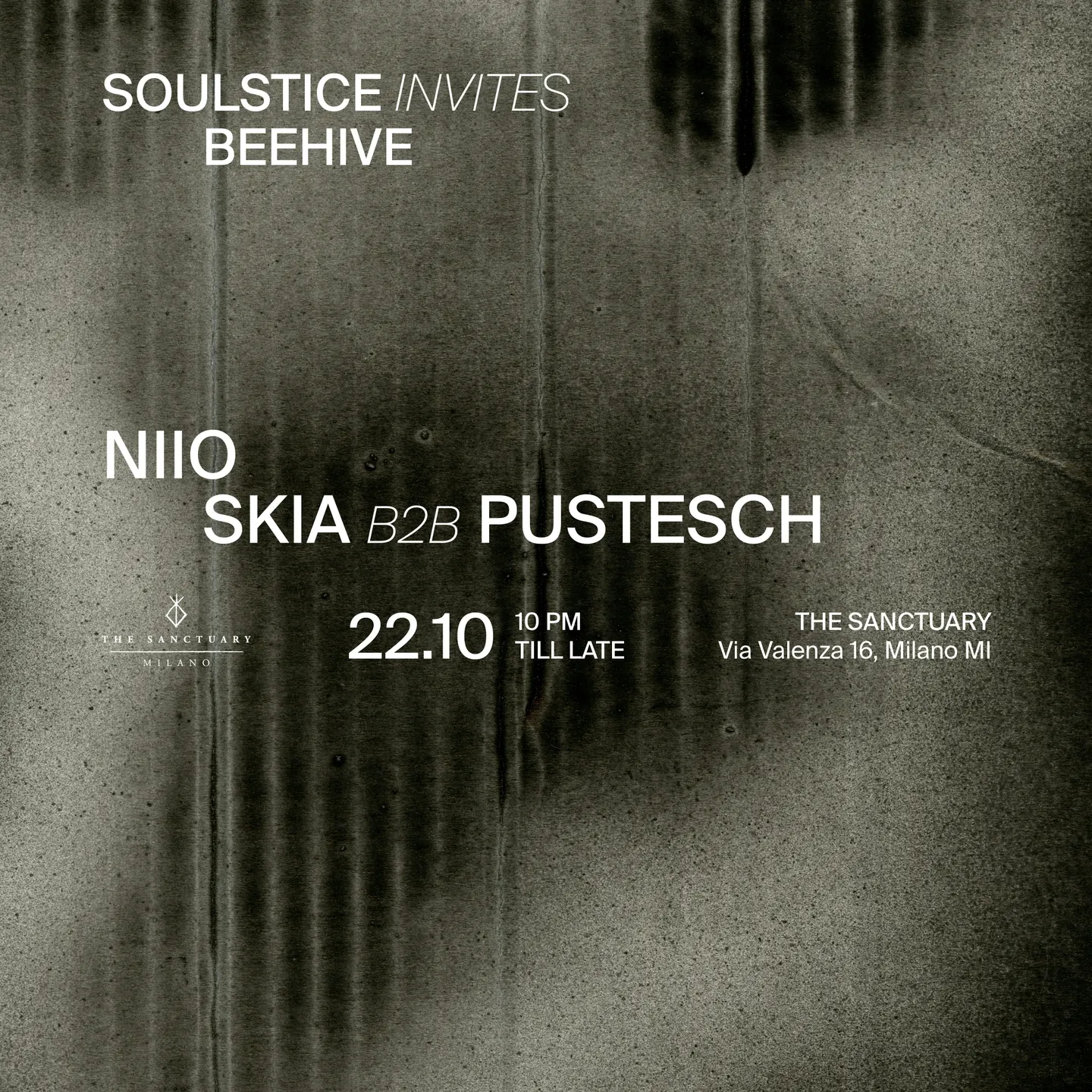 Soulstice at the Sanctuary Milan - w/Beehive