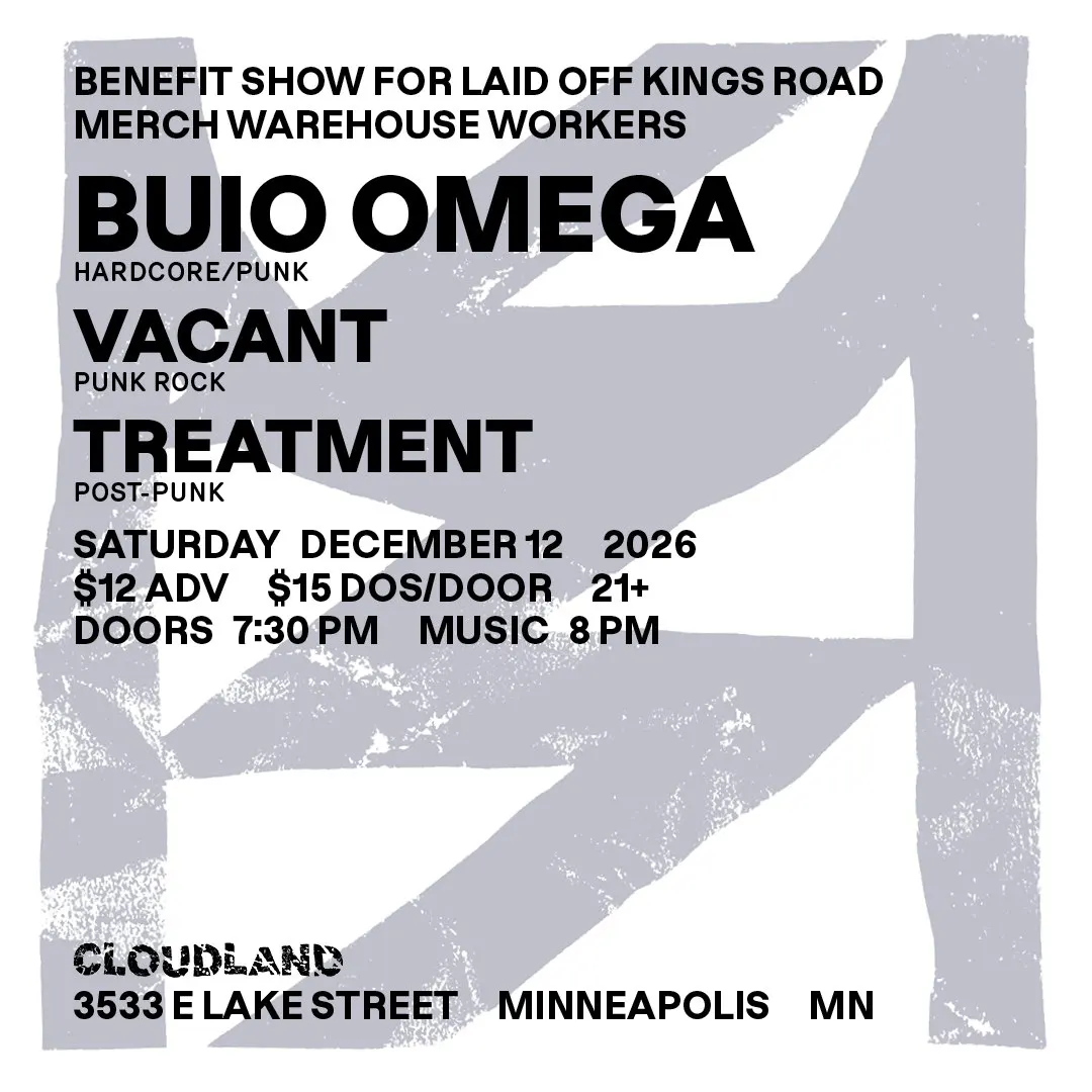 Buio Omega, Vacant, Treatment