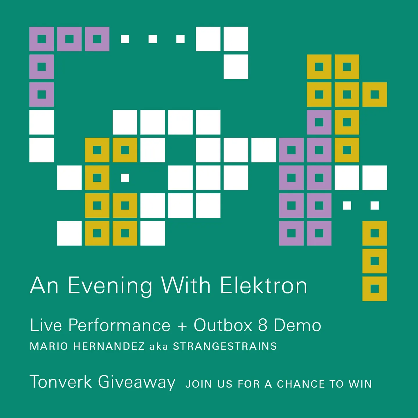 An Evening with Elektron: Demo + Tonverk Giveaway