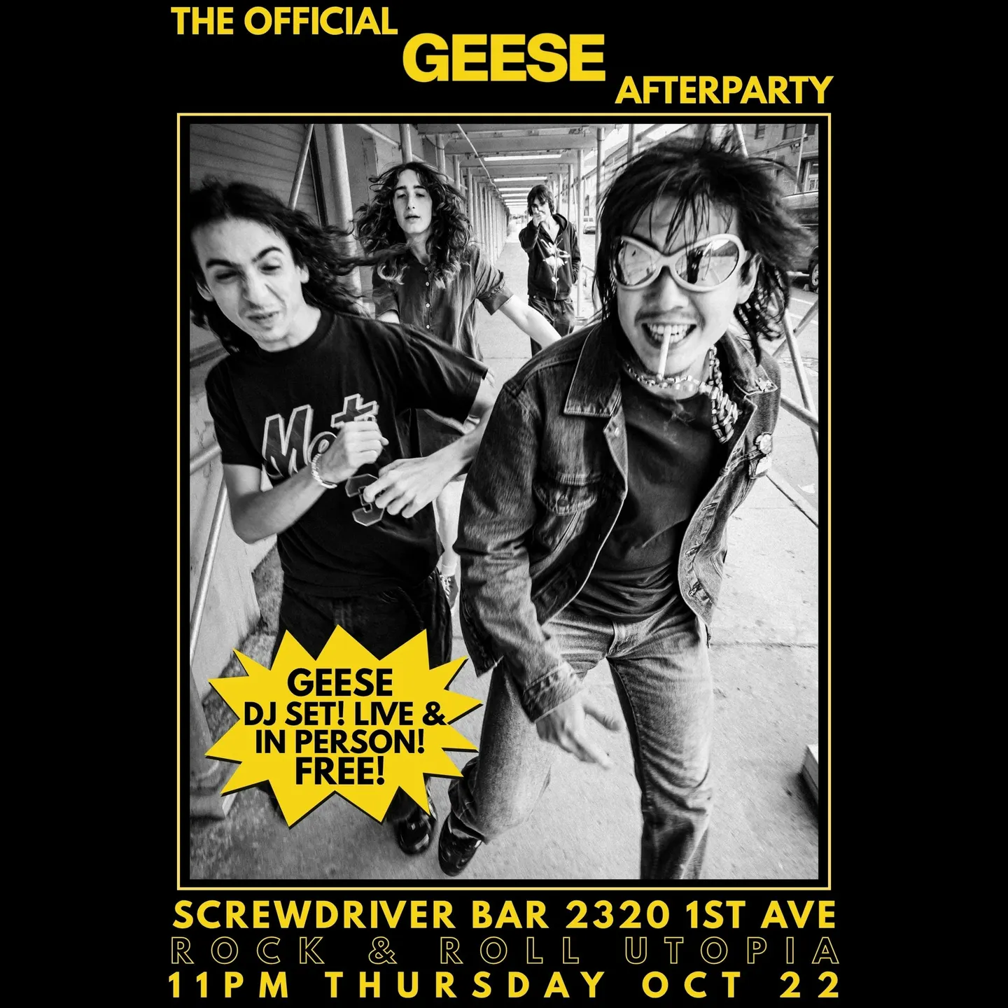 Official GEESE Afterparty (Band DJ Set)