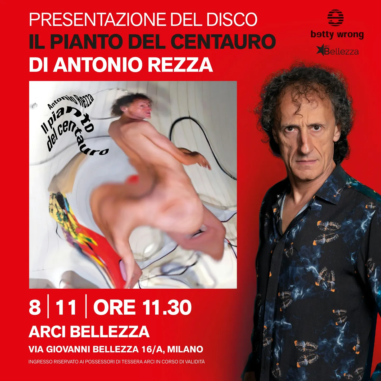 Antonio Rezza: Presentazione del Disco "Il Pianto del Centauro"