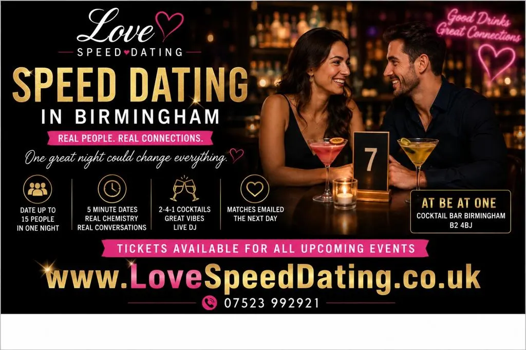 Speed Dating Singles Night ages 20's and 30's Birmingham
