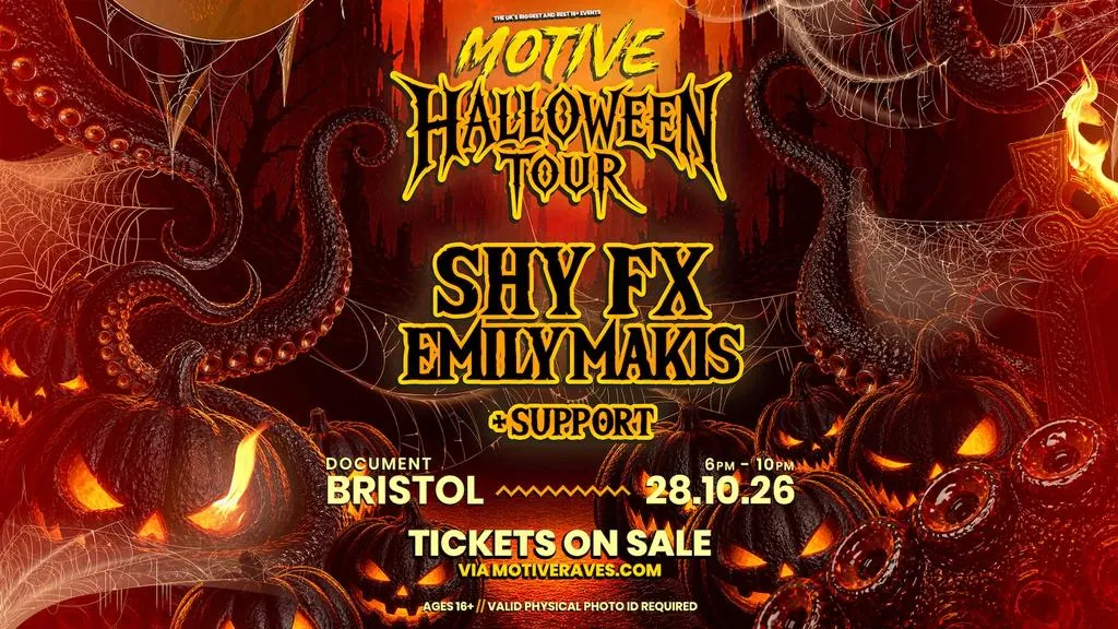 Supermotive Halloween 16+: Shy FX, Emily Makis + More TBA