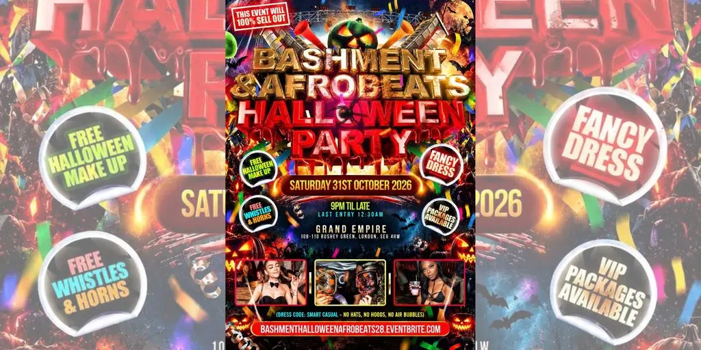 Bashment & Afrobeats - Halloween Party