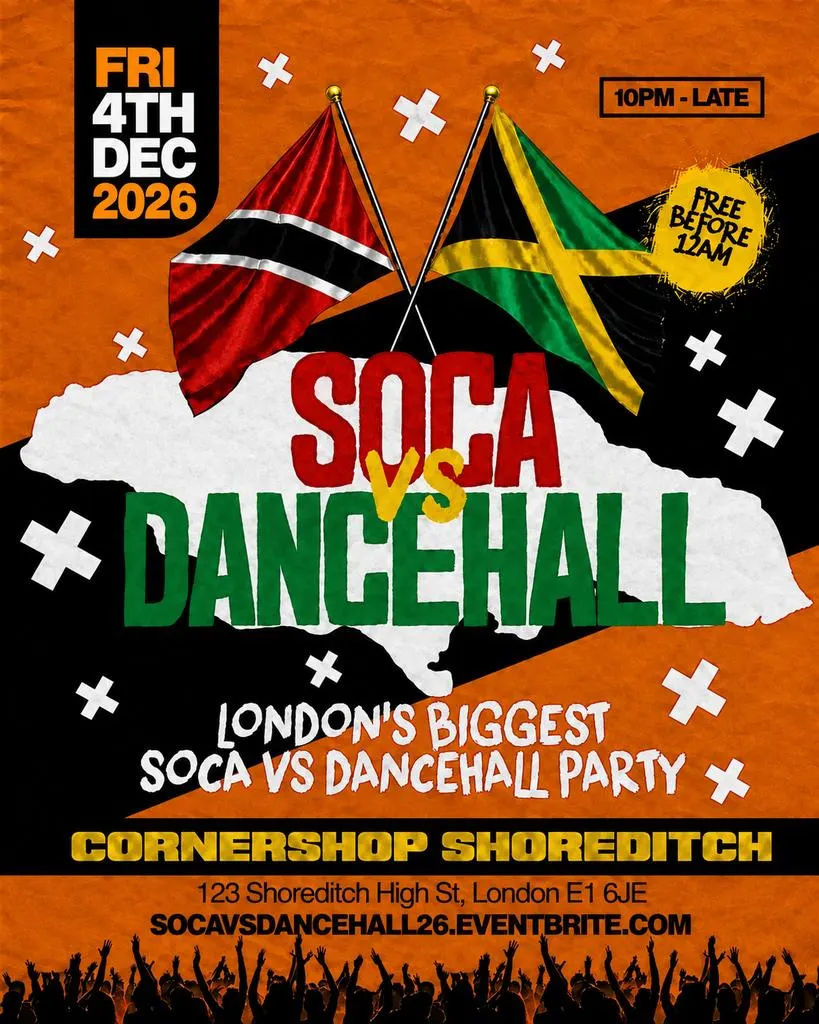 Soca Vs Dancehall Shoreditch – Everyone Free Before 12AM