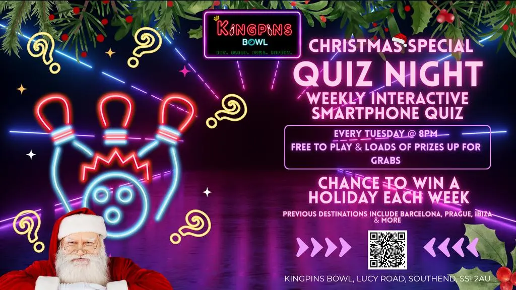 Weekly iQUIZ @ Kingpins - Tuesday 22nd December - Christmas Special