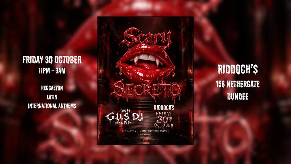 SCARY SECRETO: Dundee Halloween Latin party