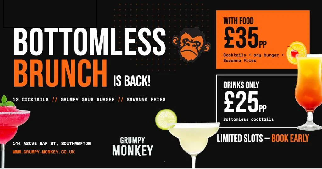 Bottomless Brunch at Grumpy Monkey! ๐๐น