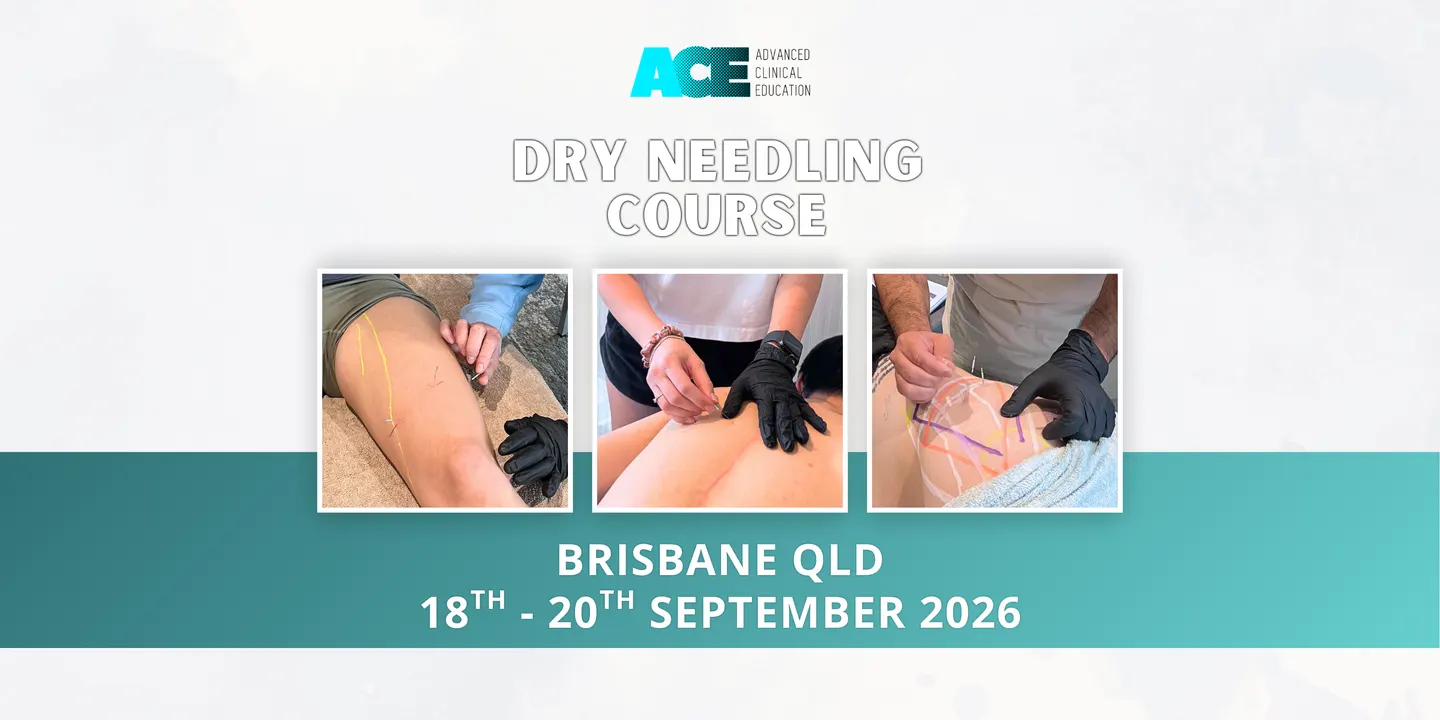 Dry Needling Course BRISBANE QLD (18-20 Sept 2026)