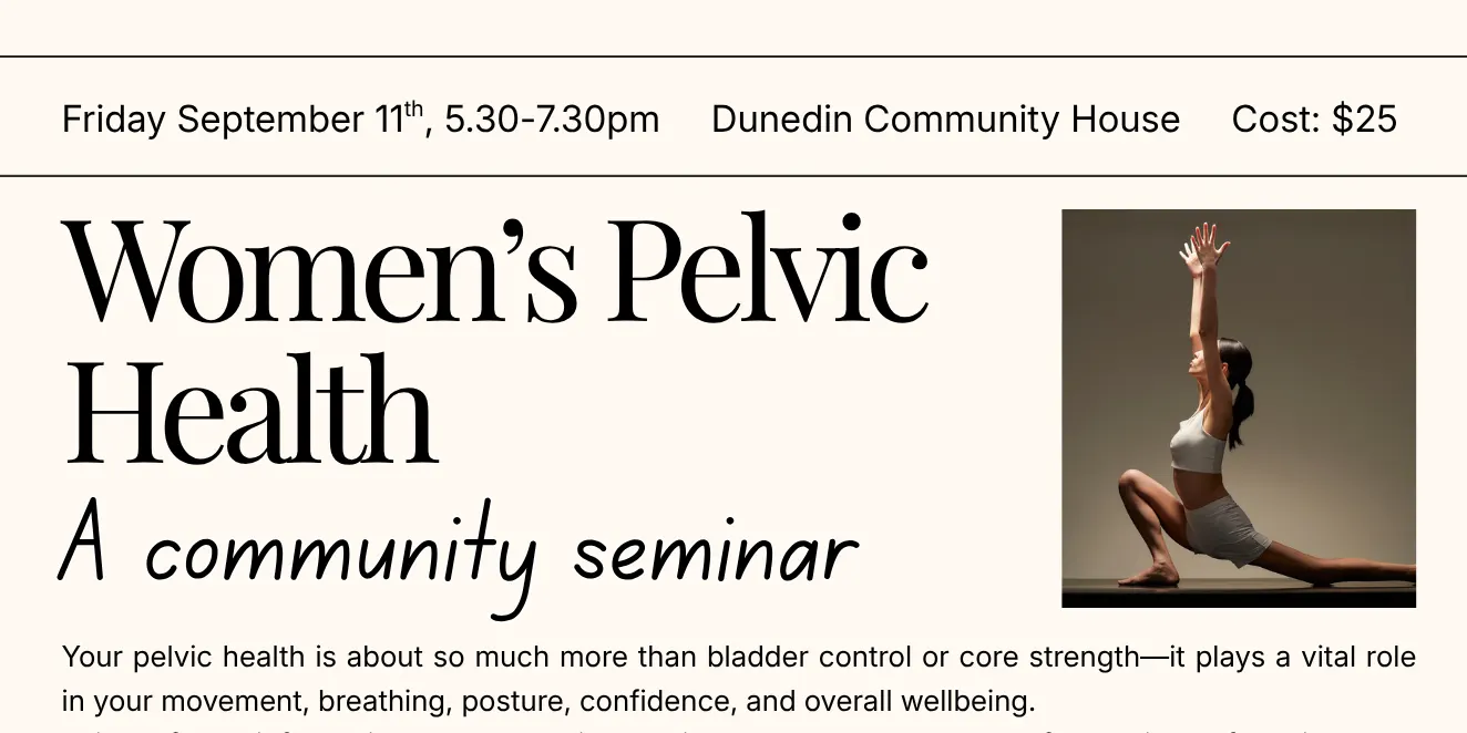 Women's Pelvic Health: A Community Seminar