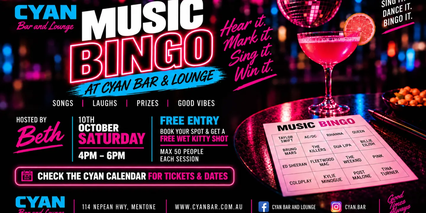Music Bingo @ Cyan Bar
