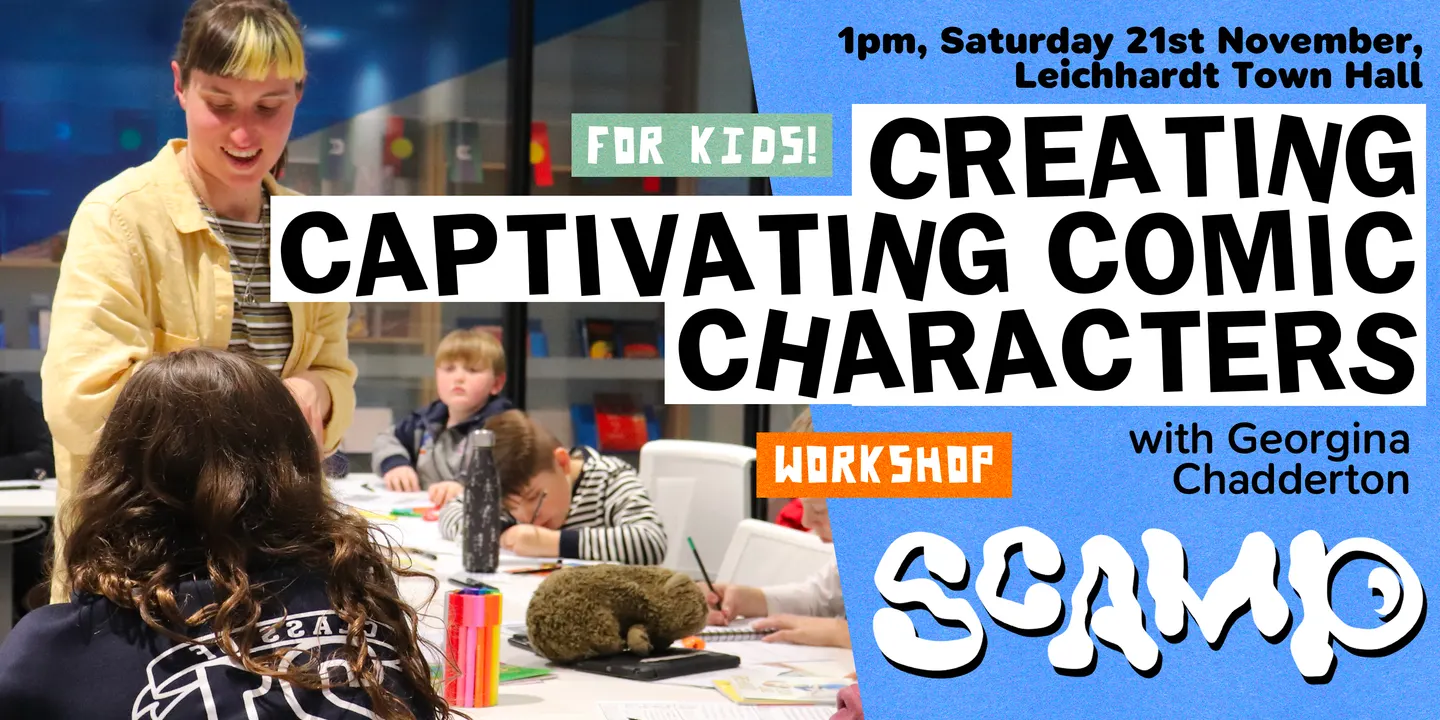 SCAMP Comics Festival 2026 Workshop: Creating Captivating Comic Characters with Georgina Chadderton