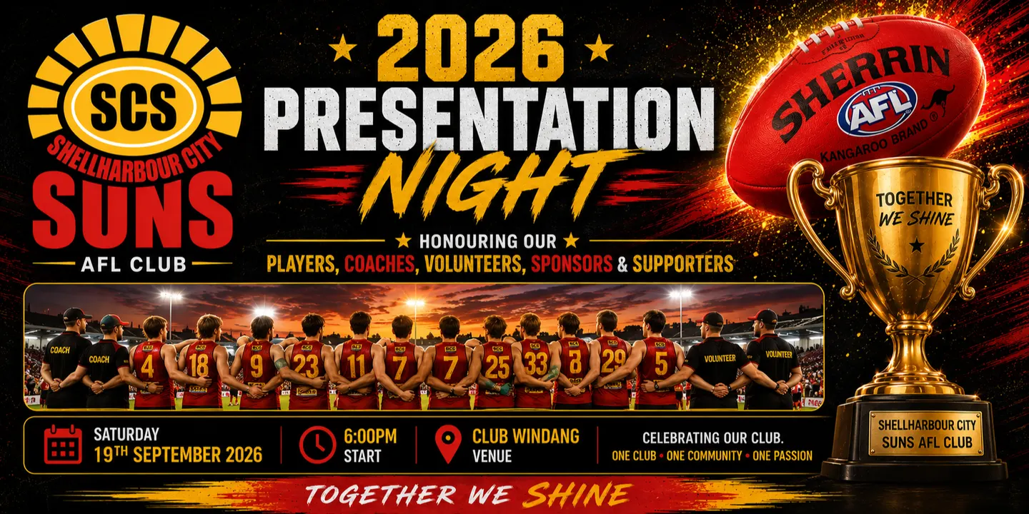 Shellharbour City Suns Presentation Night 2026