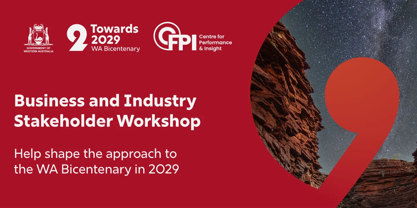 WA Bicentenary 2029: In-Person Business and Industry Workshop