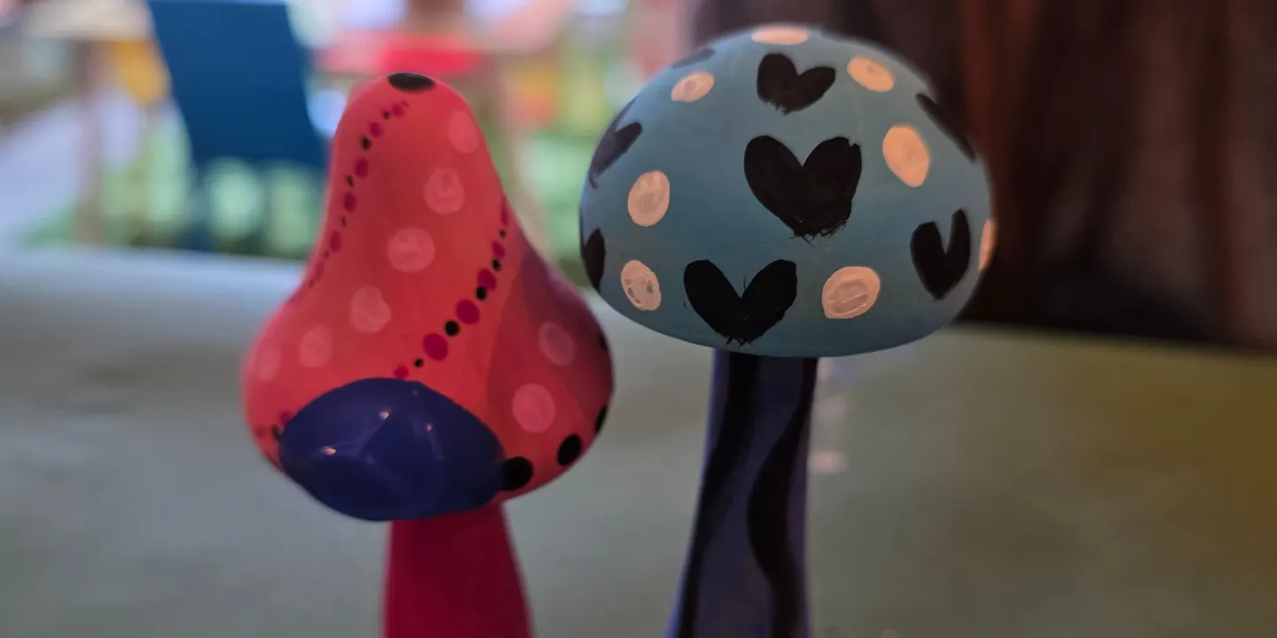 Munchkins and Mushroom Crafts - Wooden Mushrooms