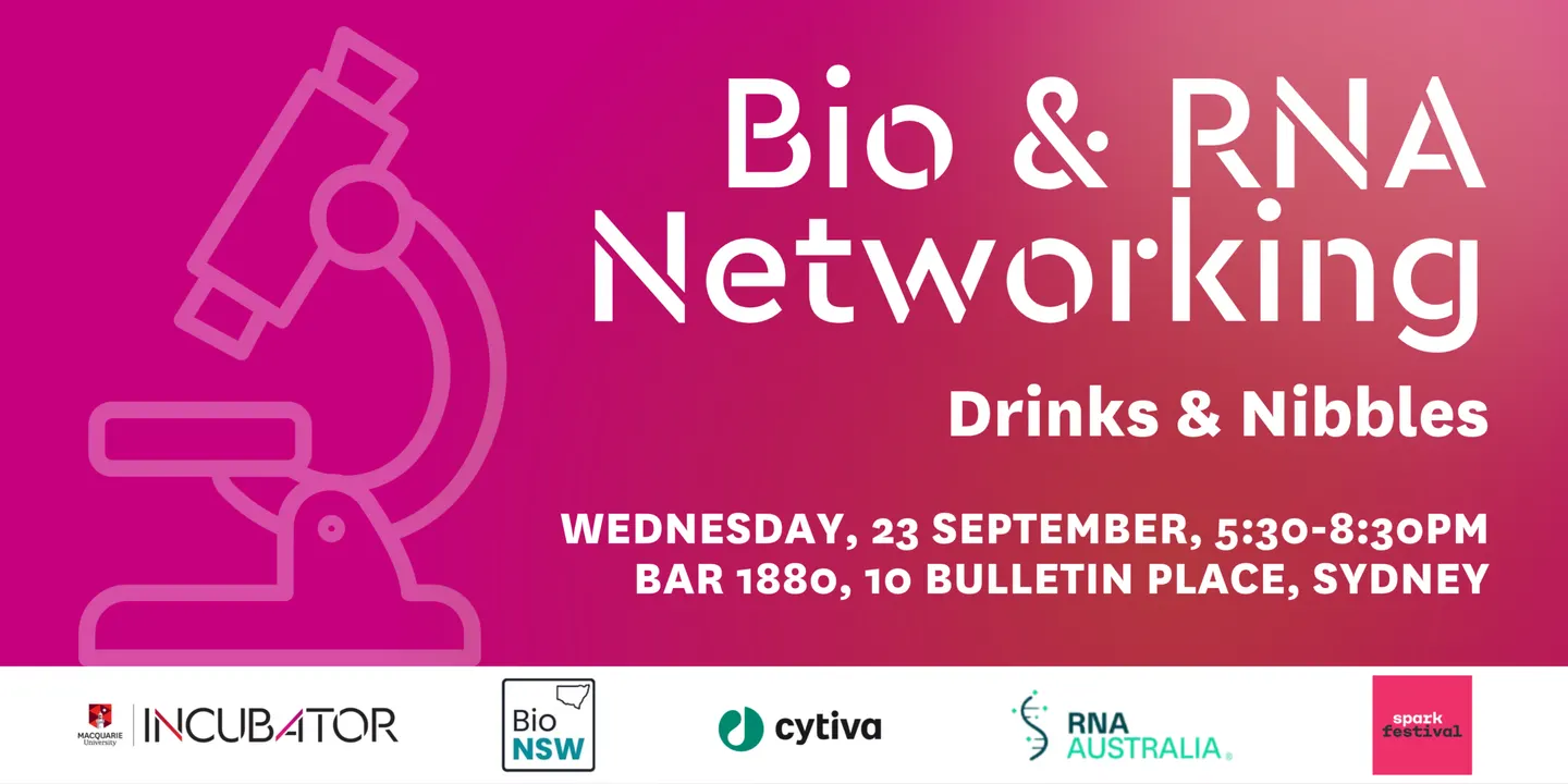 Bio & RNA Networking Drinks and Nibbles | Spark Festival
