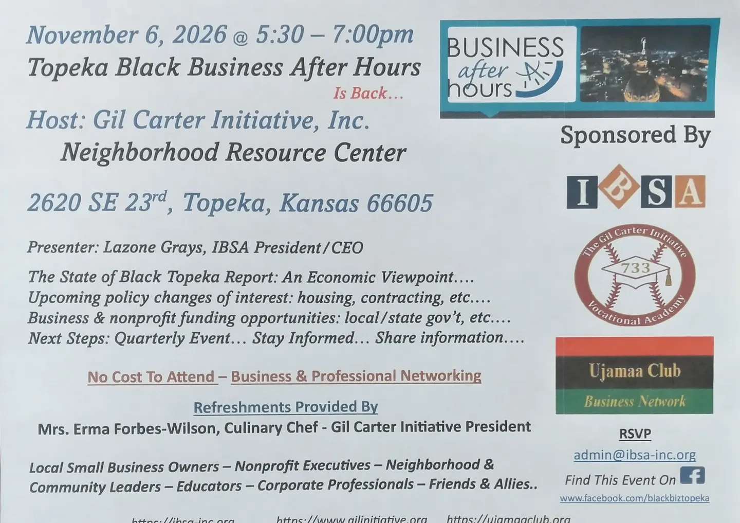 Black Business After Hours - Topeka