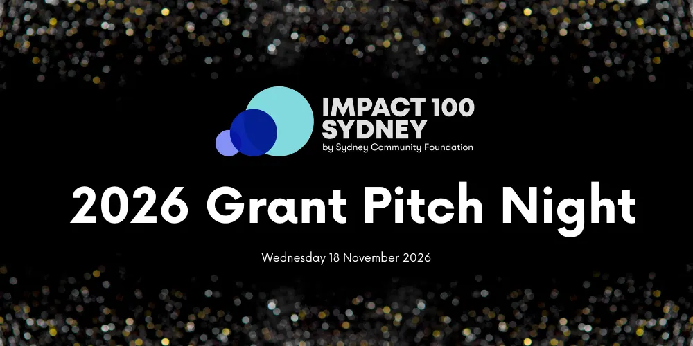 Impact100 Sydney 2026 Grant Pitch Night