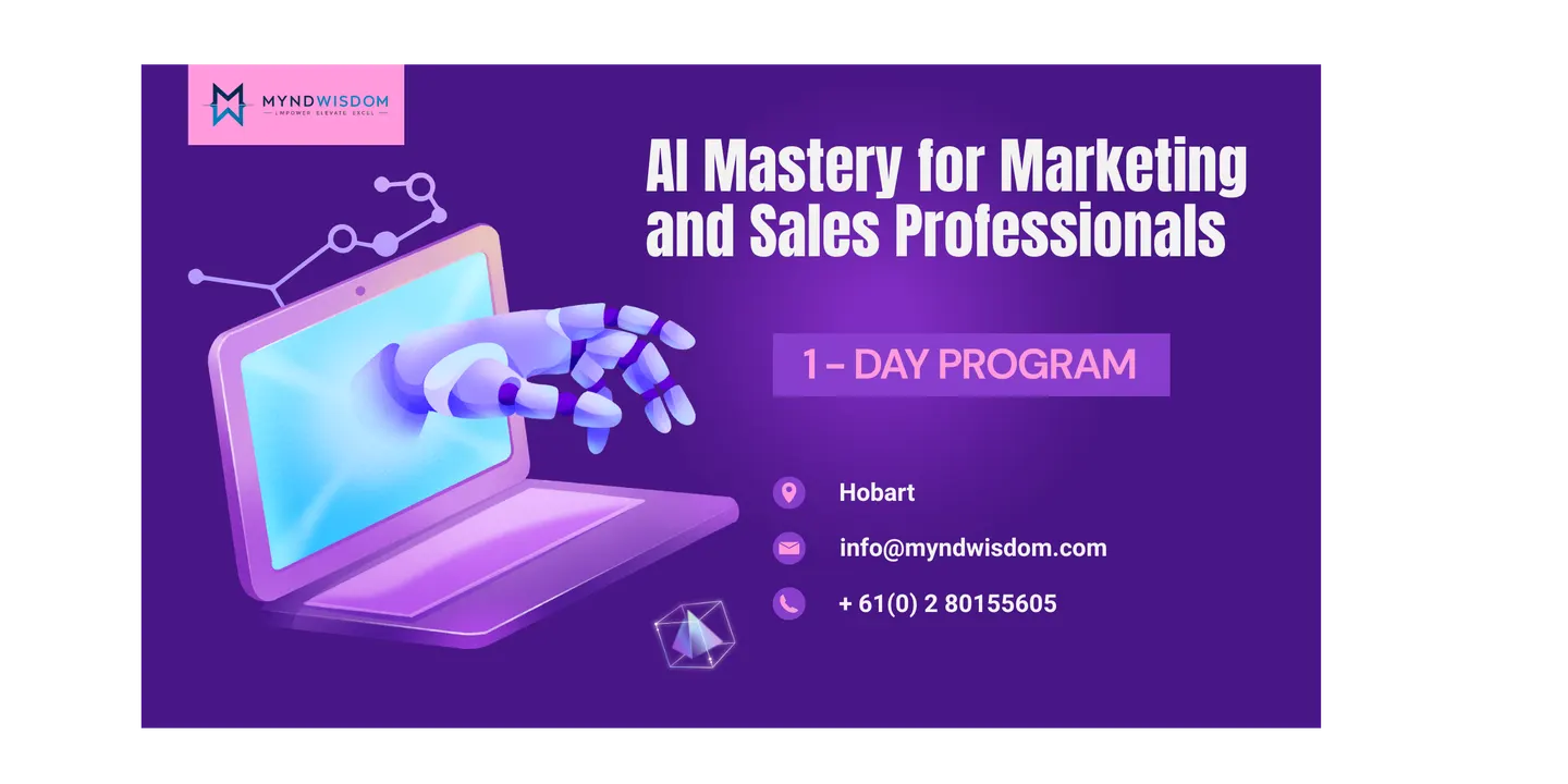 AI Mastery for Marketing and Sales Professionals | 1 Day Program in Hobart
